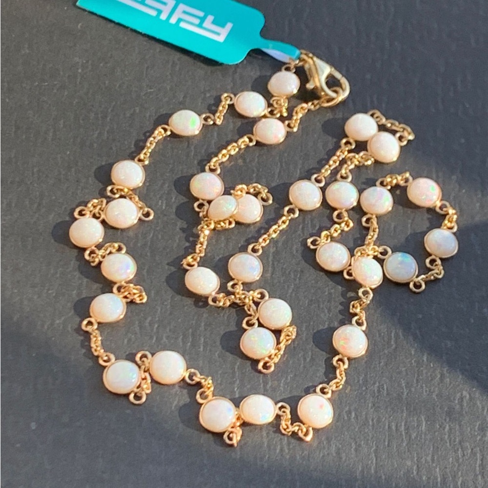 Effy “Aurora” Australian Opal necklace-14k gold - Picture 3 of 14